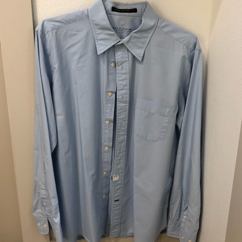 Gap Light Blue Long Sleeve Shirt